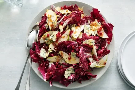 Pear and Radicchio Salad with Blue Cheese