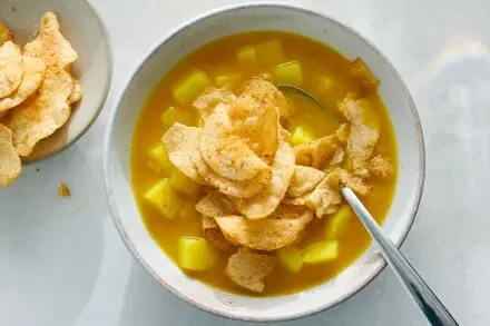 Lemony Turmeric Potato Soup